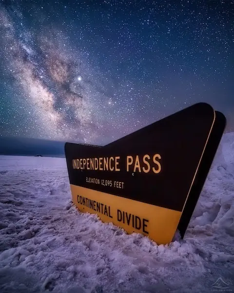 A picture of Independence Pass In Colorado